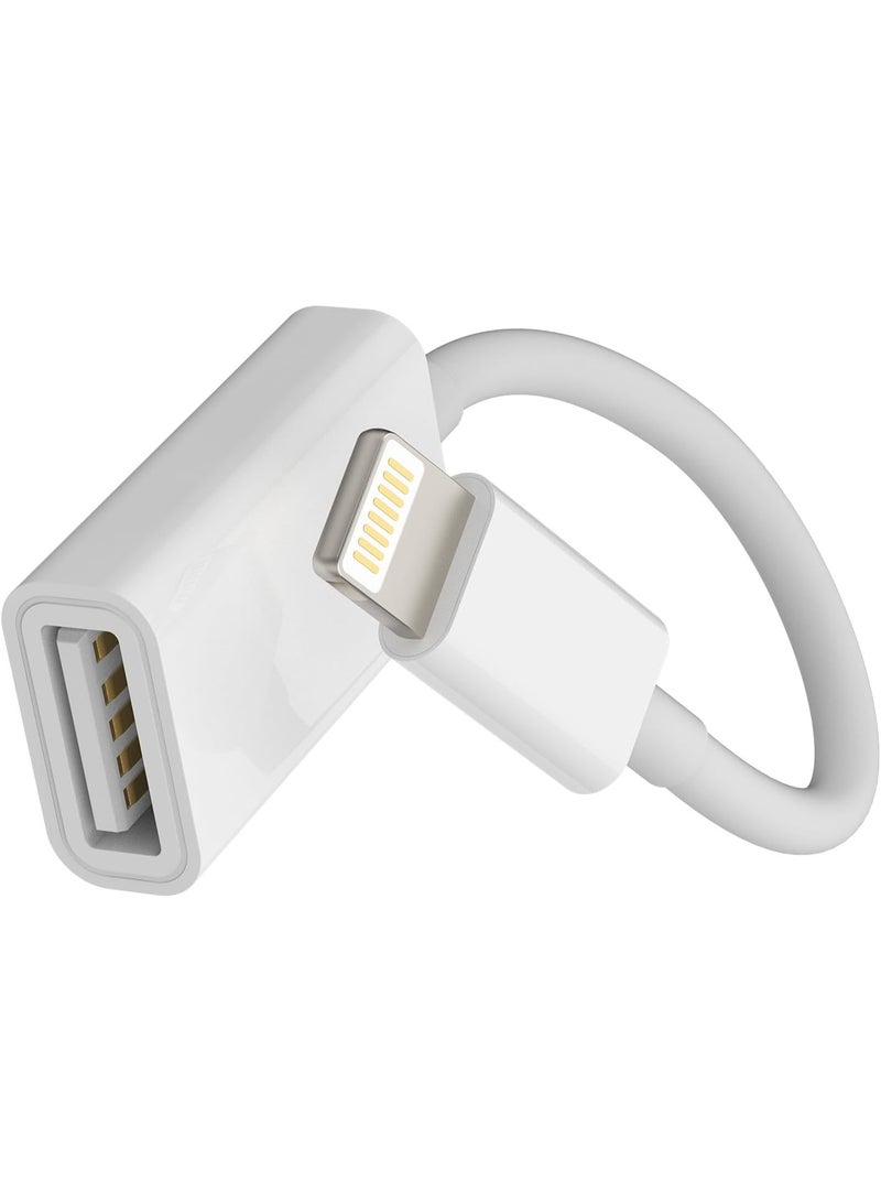 موصل USB إلى لايتنينج للايفون والايباد، أبيض - Image 1