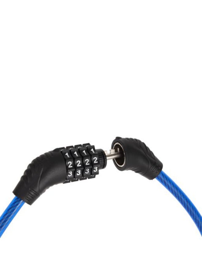 Epsilon EPSL1622 12 x 650mm Bicycle Combination Cable Lock - Keyless Resettable Anti-Theft Security Lock, Flexible Bike Cable for Cycles, Scooters, Strollers & Outdoor Equipment, Blue - Image 3