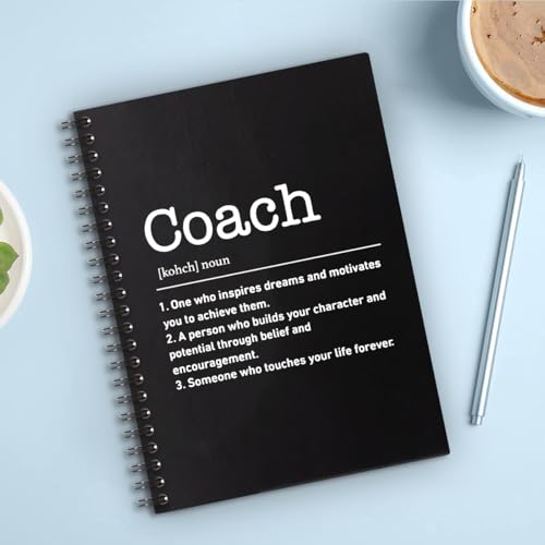 QYUVK Coach Definition Hardcover 160 Pages Blank Spiral Notebooks, Coach Appreciation Gifts, Thank You Gift for Coach Teacher Coworker Colleagues, Going Away Gift for Coach Supervisor Mentor - Image 4