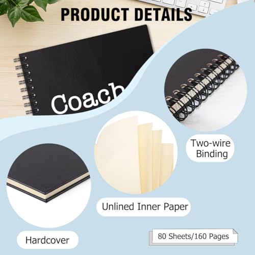 QYUVK Coach Definition Hardcover 160 Pages Blank Spiral Notebooks, Coach Appreciation Gifts, Thank You Gift for Coach Teacher Coworker Colleagues, Going Away Gift for Coach Supervisor Mentor - Image 3