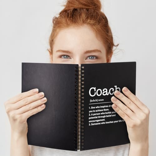 QYUVK Coach Definition Hardcover 160 Pages Blank Spiral Notebooks, Coach Appreciation Gifts, Thank You Gift for Coach Teacher Coworker Colleagues, Going Away Gift for Coach Supervisor Mentor - Image 5