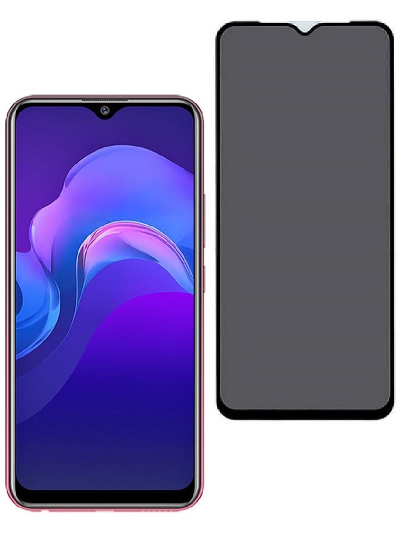we3 Tempered Glass Screen Protector Anti-Spy Privacy Designed For vivo Y12 Full Screen Coverage And Bubble Free  - Image 1