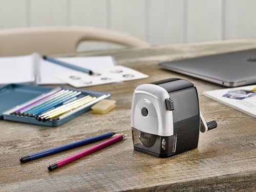 Dahle 133 Pencil Sharpener with Automatic Cutting System, Adjustable Point, Accepts Standard Graphite or Oversized Artist Pencils (Special Edition) - Image 2