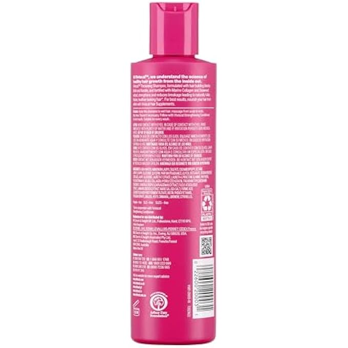 Viviscal THICKENING SHAMPOO FORMULATED WITH BIOTIN AND KERATIN, FORTIFIED WITH MARINE COLLAGEN & SEAWEED EXTRACT HELPS STRENGTHENS HAIR & REDUCES BREAKAGE, 250ML - Image 3