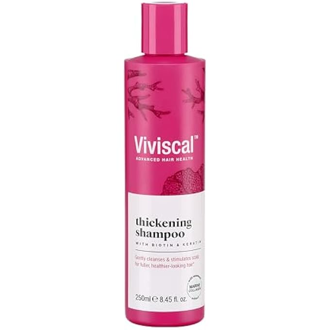 Viviscal THICKENING SHAMPOO FORMULATED WITH BIOTIN AND KERATIN, FORTIFIED WITH MARINE COLLAGEN & SEAWEED EXTRACT HELPS STRENGTHENS HAIR & REDUCES BREAKAGE, 250ML - Image 2