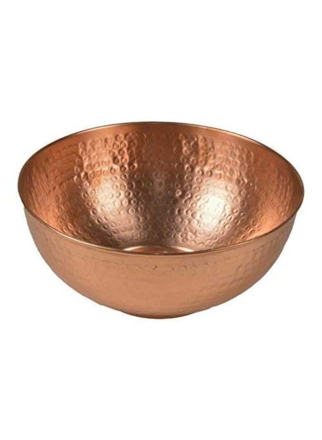 GoCraft وعاء خلط نحاسي نقي من GoCraft بتشطيب مطروق للسلطة، وخفق البيض، وزينة وتقديم الطعام - 7.5" (متوسط) - Image 3