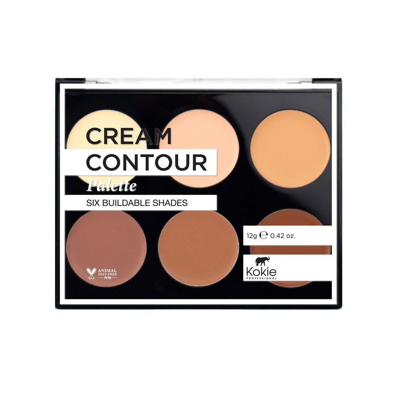 Kokie Cosmetics Cream Contour Kit, Light/Medium, 0.42 Ounce - Image 1