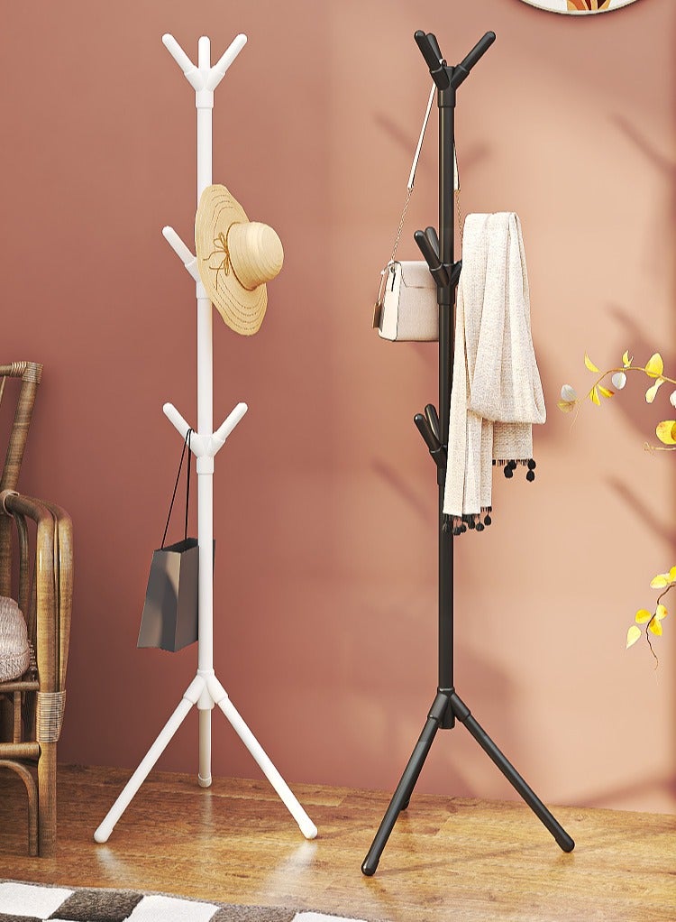 فالبرو شماعة ملابس سهلة التركيب، مثبتة على الأرض، شماعة ملابس حديدية للمكتب، شماعات ملابس عمودية لغرفة النوم، شماعة ملابس مبتكرة للممر، شماعة ملابس معدنية، شماعة ملابس مستقلة، أبيض 170×50 سم - Image 5