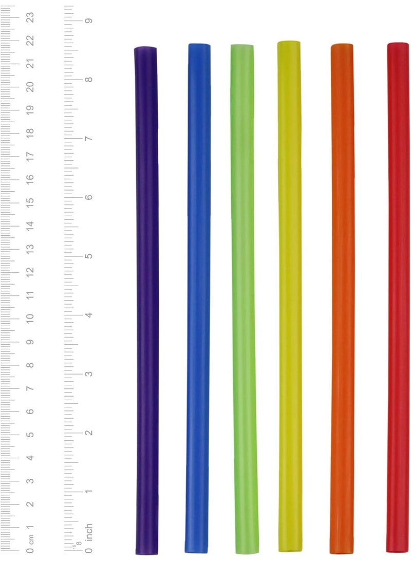 Comfy Package, [100 Count] Jumbo Plastic Smoothie Straws - 8.5"High - Assorted Colors - Image 4