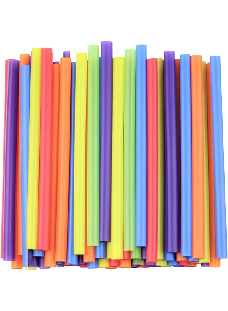 Comfy Package, [100 Count] Jumbo Plastic Smoothie Straws - 8.5"High - Assorted Colors - Image 2