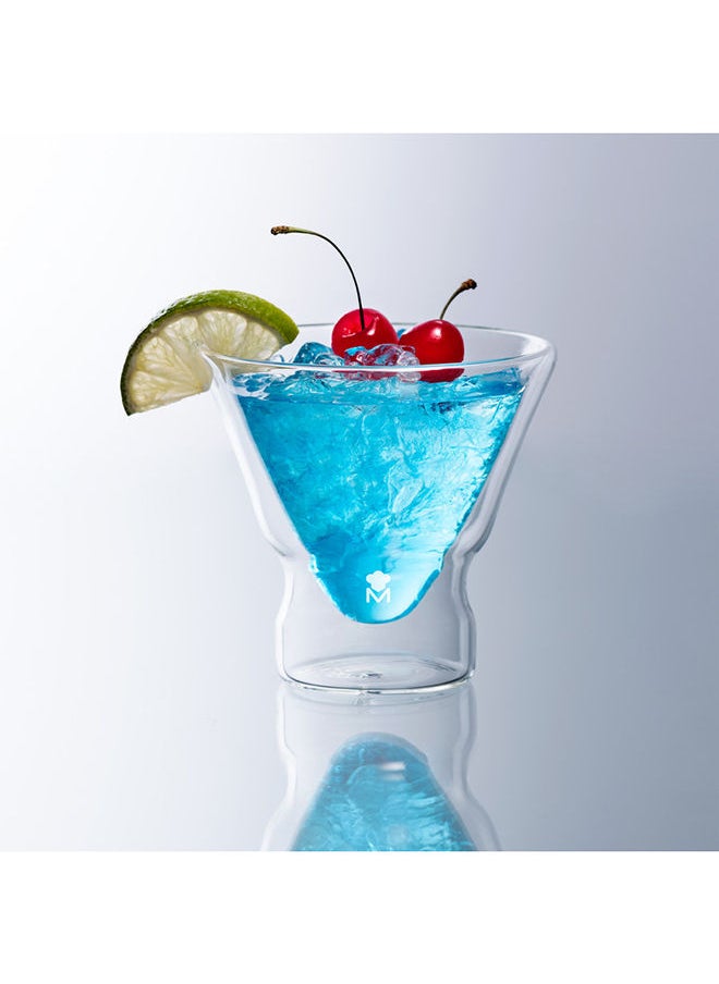MasterPro MIXOLOGY DOUBLE WALL 2 PC COCKTAIL GLASS SET  - Image 3