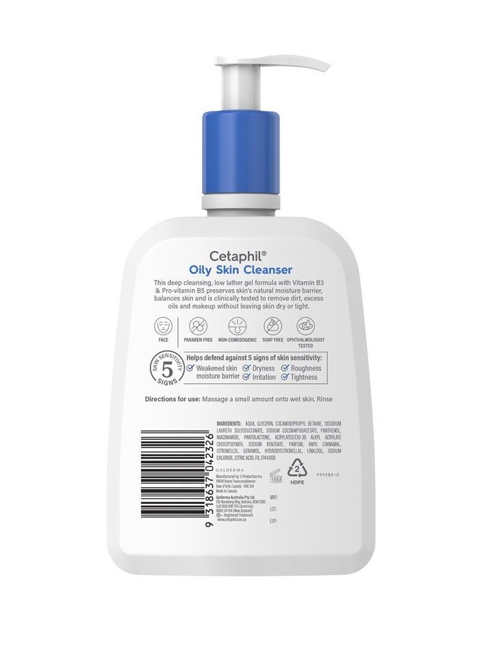 Cetaphil Oily Skin Cleanser 500ml 500ml - Image 2