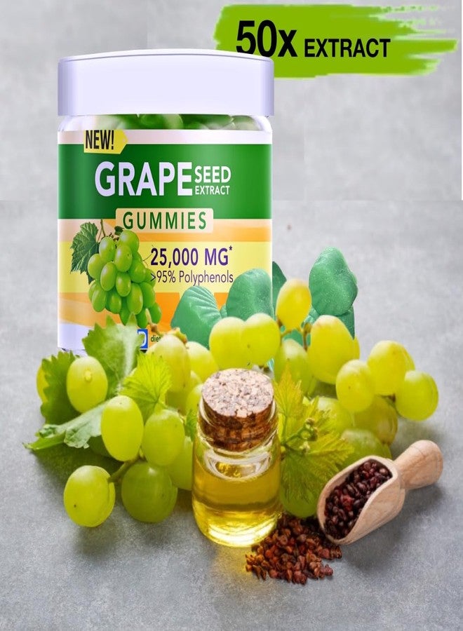 Holistic MD Grape Seed Extract Gummies | Grape Seed Oil 25,000 mg 50x Original | >95% Polyphenols | #1 Grape Seed Gummies in USA | Sugar Free Vegan | Grape Flavor 60 ct - Image 4