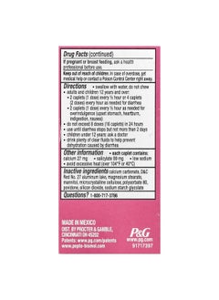 Pepto Bismol Pepto Bismol, Bismuth Subsalicylate, 262 mg, 40 Caplets  - Image 3
