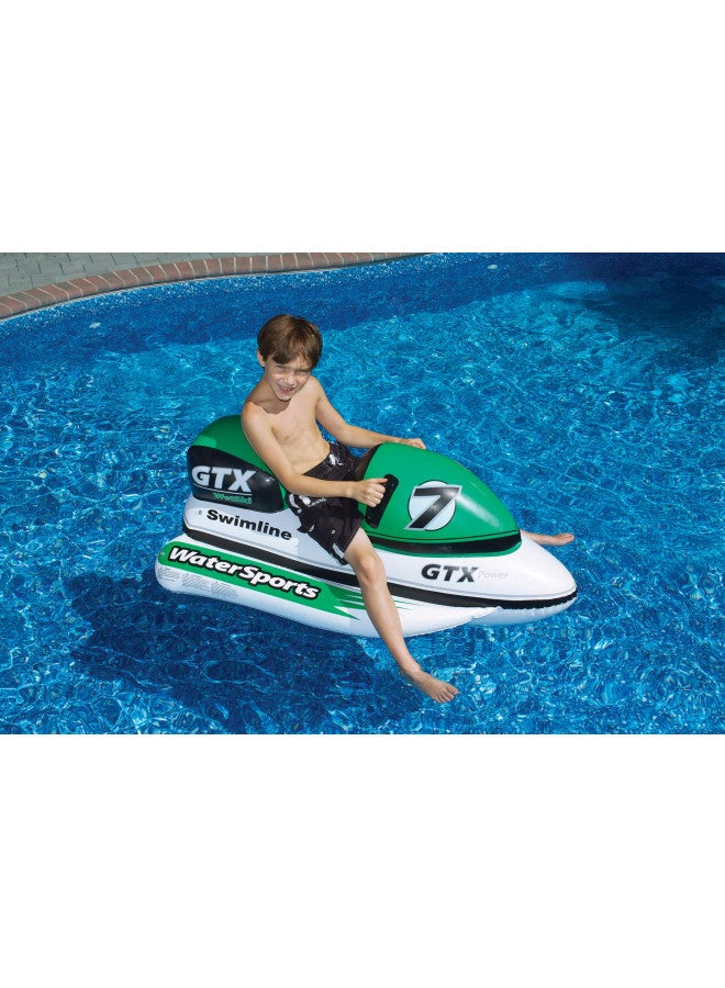 Swimline سويملين GTX زلاجة مائية قابلة للنفخ 1 بيضاء ، 52"/24"/20" - Image 2