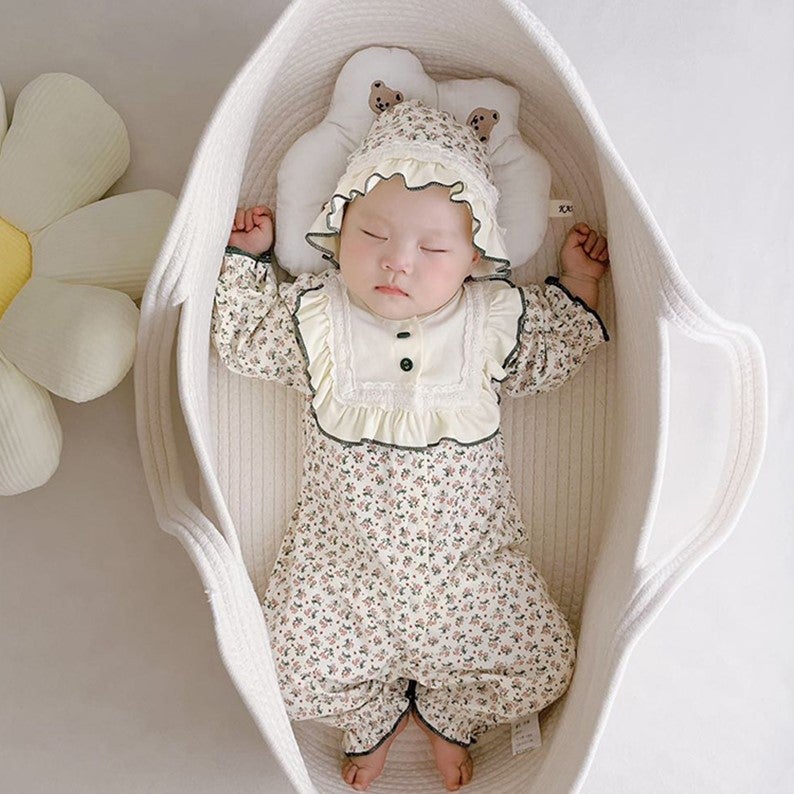 Dropshipping Baby Basket, Portable Newborn Basket, Baby Hand Basket, Cotton Rope Woven Baby Basket, Cradle - Image 5