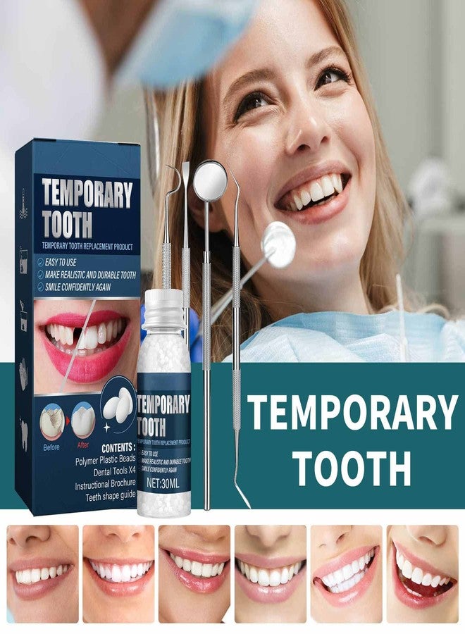 ovand طقم إصلاح الأسنان، طقم حشوات أسنان قابلة للتشكيل، طقم استبدال أسنان مؤقت، طقم إصلاح أسنان مع أدوات طبية، طقم العناية بالأسنان لإصلاح الأسنان المفقودة والمكسورة، العناية بالأسنان بنفسك في المنزل - Image 3