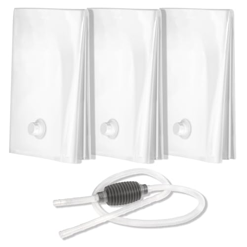 3 BUZZLETT 3 Pack 40 Gallon Water Storage Bladder, Heavy Duty Food-Grade Plastic Bag, BPA-Free, Foldable and Resuable. Ideal for Emergency Water Bank, Camping, Gardening & Agricultural Irrigation - Image 1