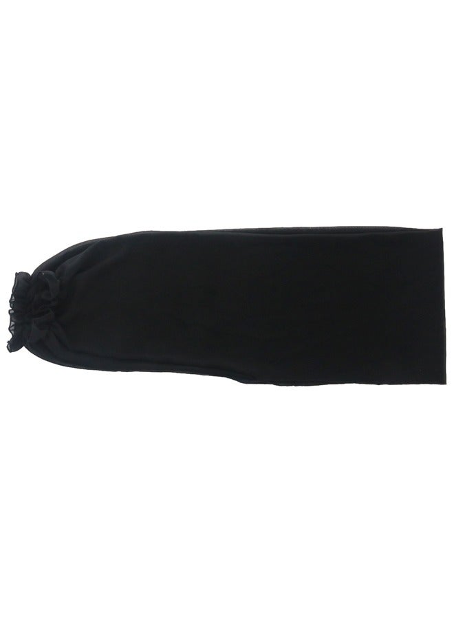 GUSGU Chiffon Sun Protection Shawl Arm Sleeves UV Protection Long Sleeve Shawl for Women Summer Outdoor Sports Black - Image 5
