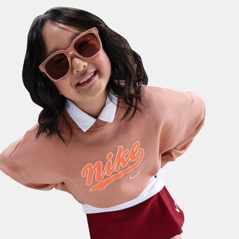 Nike Kids' Sportswear Trend Fleece Cropped Hoodie