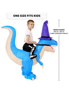Max Fun Dinosaur Costume Kids Inflatable Dinosaur Halloween Costume For Boys Girls Funny Blow Up Costume For Halloween Party Cosplay  - Image 3