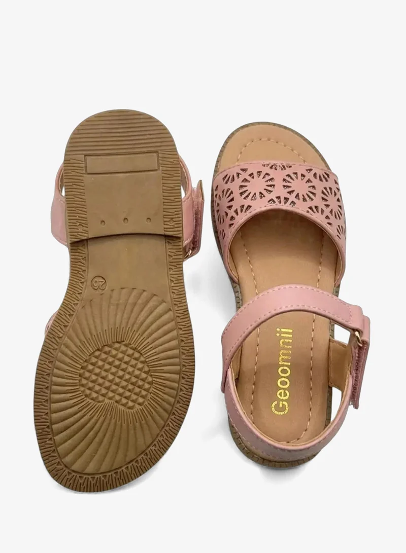 Geoomnii Pink Infant Girls’ Sandals with Backstrap – Soft, Comfortable & Secure Fit for Women | Best Price UAE