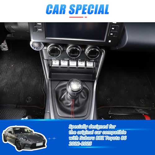 JONKOKO ABS Black Car Gear Shift Panel Front Storage Box for Subaru BRZ Toyota 86 2022-2025 Central Storage Box Phone Box,Gear Shift Organizer Tray Car Accessories - Image 3