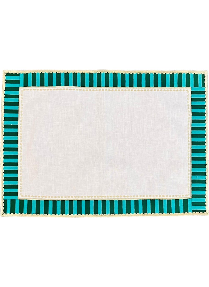 Ge Living Decorative Candy Series Green Checkered Tableware - 2 Pieces  - Image 3