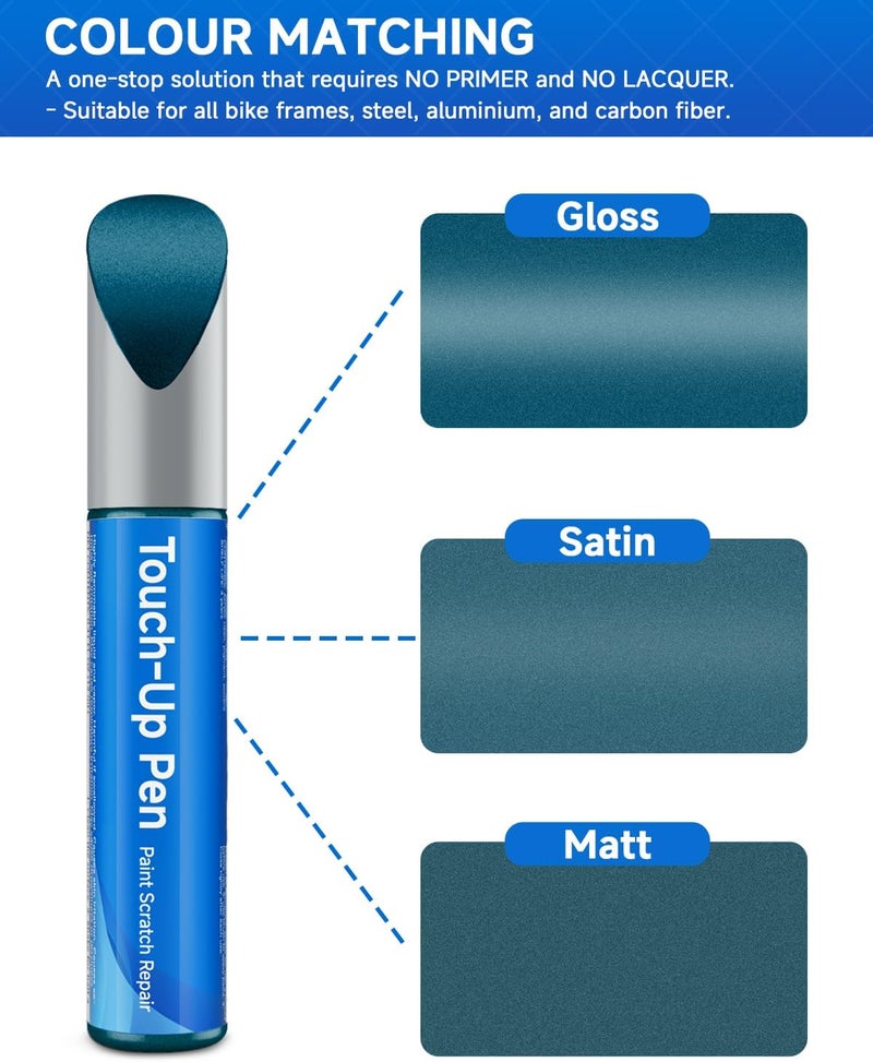 RSACET Metallic Navy Matte(#315E99) Bike Touch Up Paint Compatible with Giant Exact Match Bike Paint for Scratched or Chipped Bike Frames - Image 2