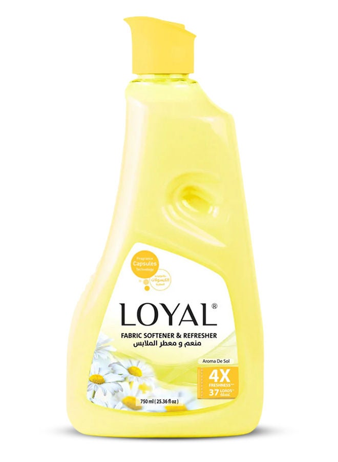 لويال منعم ومعطر أقمشة لويال، برائحة الشمس، 750 مل، أصفر - Image 1