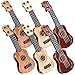 XGHSHW 10 Inch Kids Toy Guitar 6 Pcs Mini Toddler Guitars 4 Strings Guitar Ukulele Educational Learning Toy for Toddler Beginner - Image 2