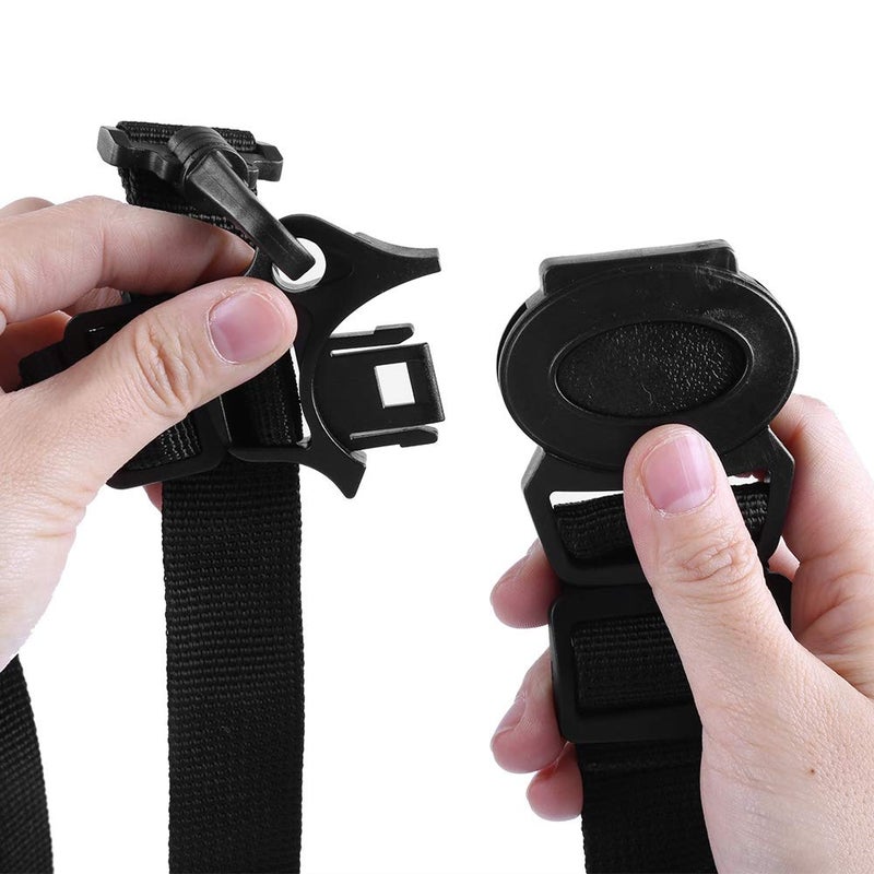 Tnfeeon Holder Replacement Safety Security Belts Stroller Children Pushchair Rotating Adjustable High Chair Straps Universal Baby 5 Point Harness Belt for Wooden Highchair Pram - Image 3
