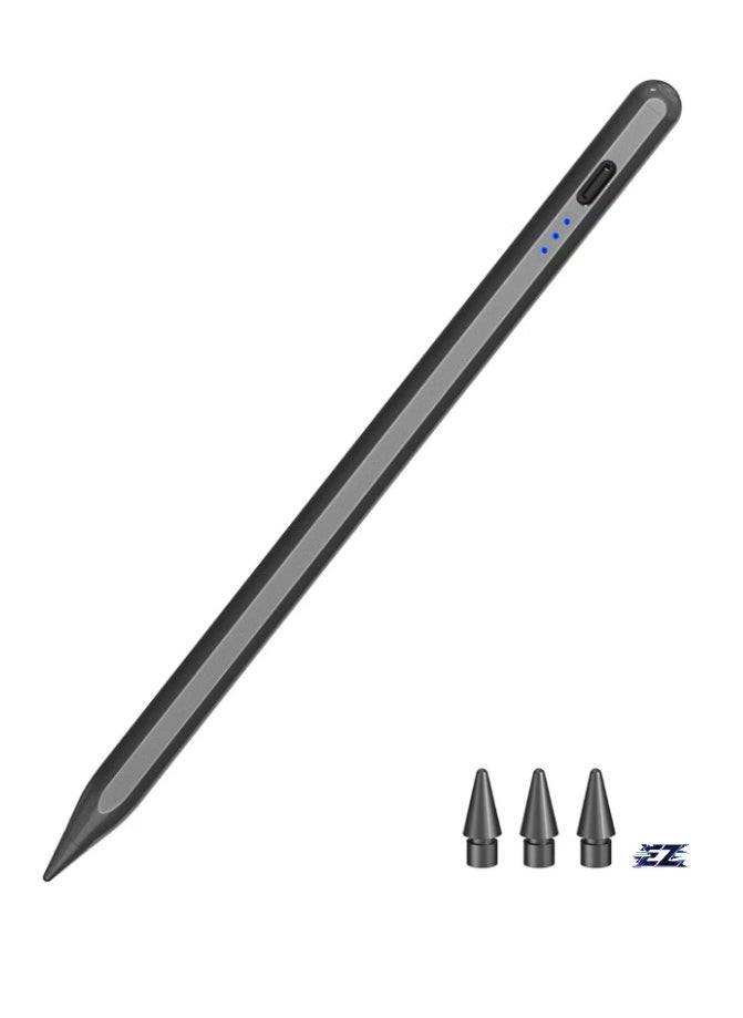 ELTRAZONE Pen for iPad 2018-2023 – Quick Charging Pencil 2nd Generation with Tilt & Palm Rejection, Compatible with iPad Air 3/4/5, iPad Mini 5/6, iPad 6-10 Gen, iPad Pro 11/12.9 – Black - Image 1