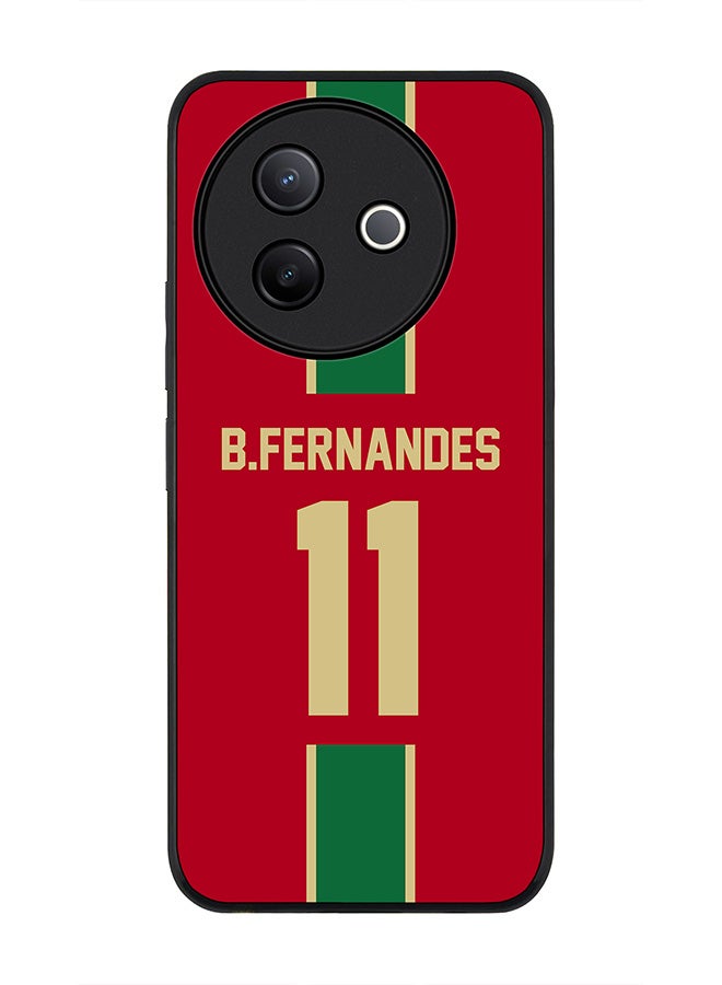 Stylizedd For Vivo Y39 5G / vivo Y300i 5G Case,Slim fit Camera Protection, Shockproof Thin Phone cover  - Football  Portugal, B.Fernandes - Image 1