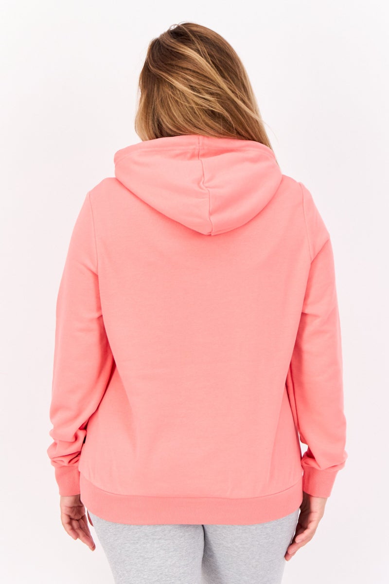 PUMA Women Regular Fit Long Sleeves Outdoor Hoodie, Coral - Image 2