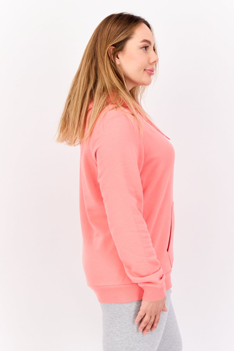 PUMA Women Regular Fit Long Sleeves Outdoor Hoodie, Coral - Image 4