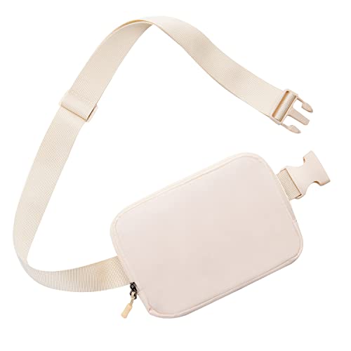WITROMAN Belt bag Fanny pack crossbody bags for women Everywhere belt bag (ivory) - Image 1