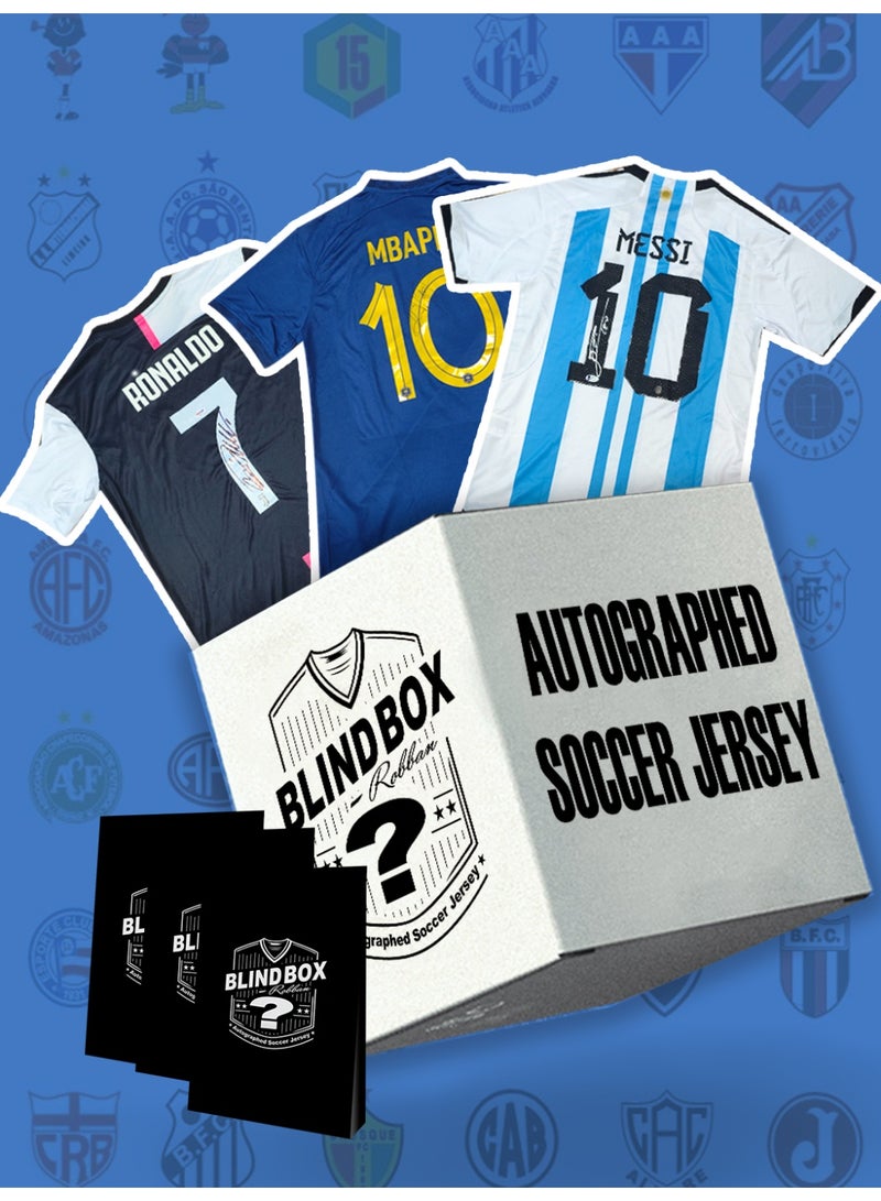 ROBBAN Classic collectibles--Get Exclusive Autographed Jerseys Including Neymar Jr Messi CR7 PELE VIRGIL BALE SAKA FODEN Limited Edition Collectibles Soccer Jersey Blind Box - Image 4
