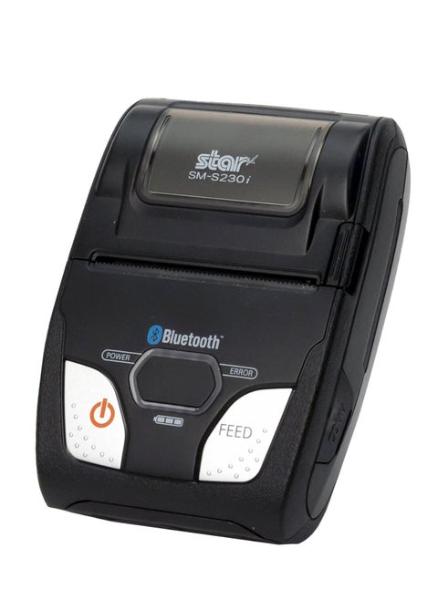 Star Micronics SM-S230i Compact and Portable Bluetooth/USB Receipt Printer with Tear Bar - Supports iOS, Android, Windows