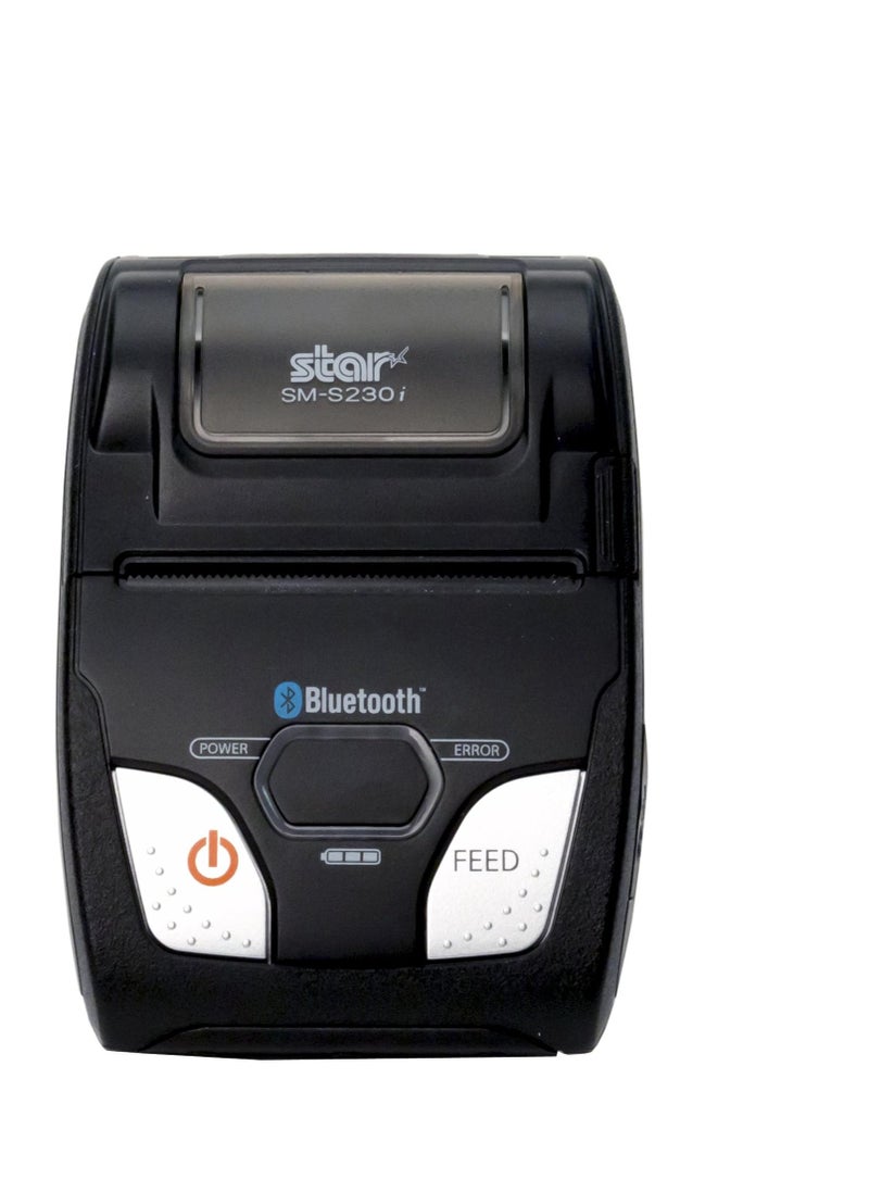 Star Micronics - Star Micronics SM-S230i Compact and Portable Bluetooth/USB Receipt Printer with Tear Bar - Supports iOS, Android, Windows - Image 1