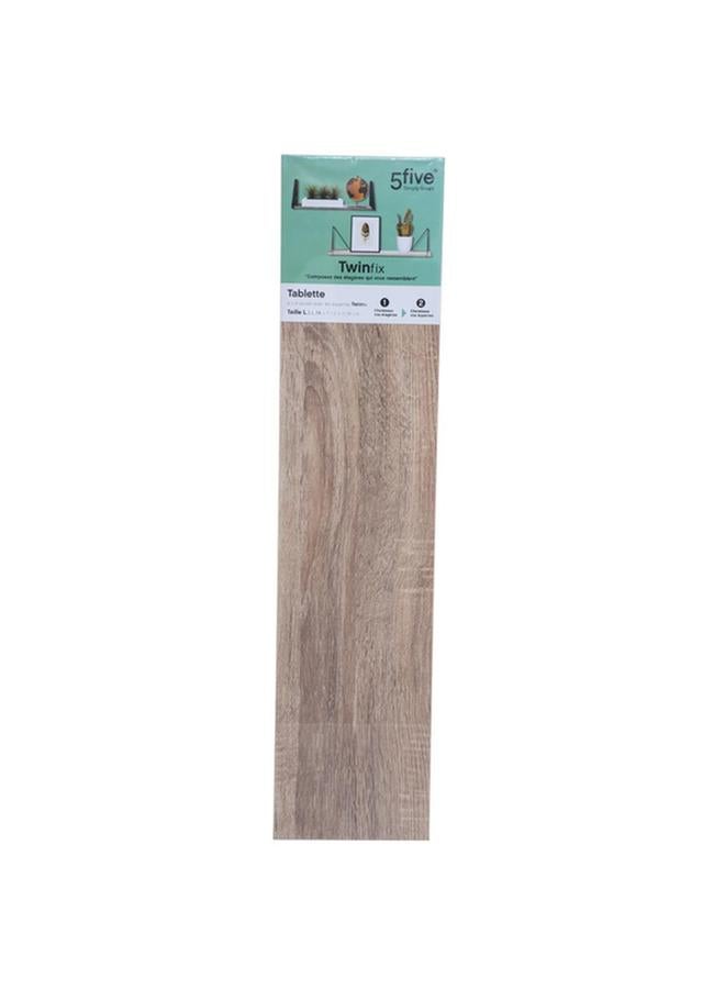 Five Simply Smart Twinfix High Quality Thin Wall Shelf Natural Oak 78cm 160410 - Image 2