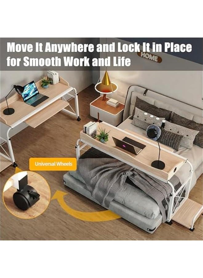 Mobile Rolling Laptop Stand Adjustable Overbed Desk Universal Wheels Height Width Cart Home Bed Sofa Side - pzsku/Z270011553A601422D9F6Z/45/_/1727405107/9b568f85-66c6-4fb3-9325-6db029cc779a