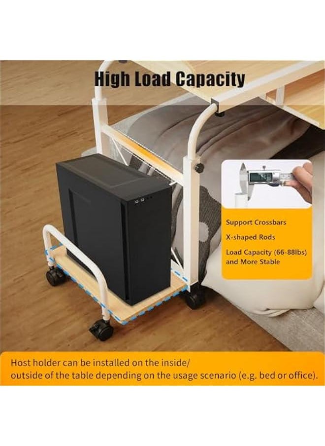 Mobile Rolling Laptop Stand Adjustable Overbed Desk Universal Wheels Height Width Cart Home Bed Sofa Side - pzsku/Z270011553A601422D9F6Z/45/_/1727405168/ff21b912-fbdd-4b9b-9a63-0d6b6737dc82