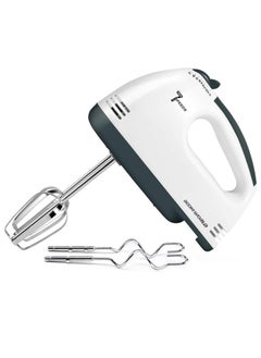 Generic 7-Speed Hand Mixer 260W, BW-133 White, Electric Mixer Professional Handheld Food Collection Hand Mixer For Baking - 7 Speed Function Includes Stainless Steel Beaters & Dough Hooks & Wire Rods, 7 Speed Stainless Steel Whisk Automatic Electric Egg Beater,  - Image 1