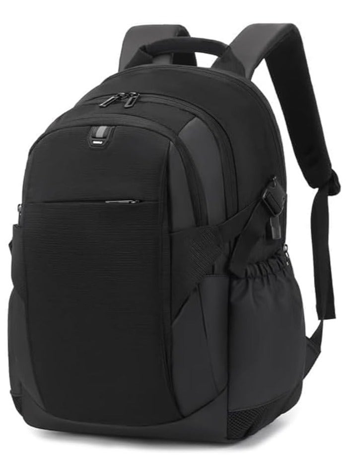 Rahala bags for men backpack for men bags for school laptop backpack 15.6-Inch With USB Charging RAL2209 Black  - Image 1