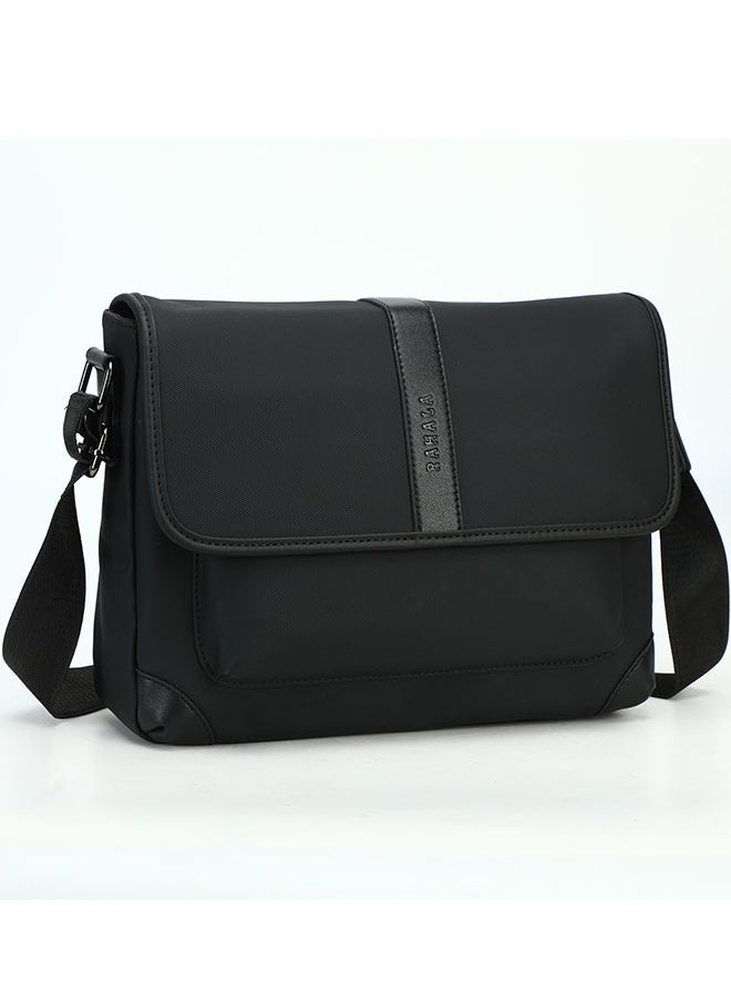 RAHALA 9287-2 Leather Modern Shoulder Work Travel Everyday Use Organized Stylish Crossbody bag - Black  - Image 1