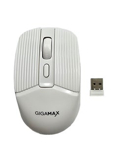 Wireless Desk office Mouse, G-1600, 1600 DPI Wired/Wireless Functional Mouse with 3 Modes Connectivity, Bluetooth and 2.4G Wireless, 4 Macro Buttons, Long Lasting Rechargeable Battery Capacity and for PC/Mac/Laptop Used in... Home and office, White