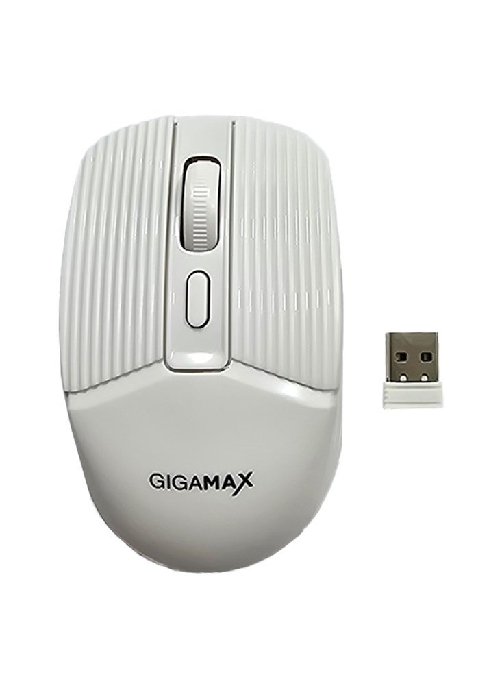 Generic - Wireless Desk office Mouse, G-1600, 1600 DPI Wired/Wireless Functional Mouse with 3 Modes Connectivity, Bluetooth and 2.4G Wireless, 4 Macro Buttons, Long Lasting Rechargeable Battery Capacity and for PC/Mac/Laptop Used in... Home and office, White - Image 1