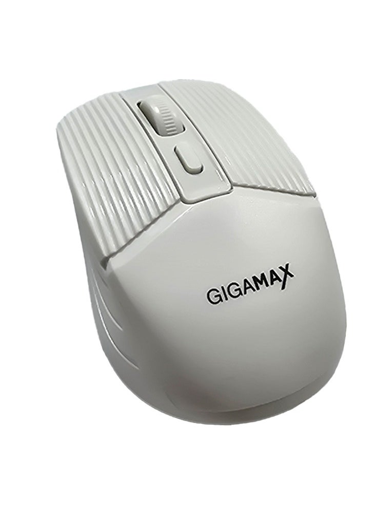 Generic - Wireless Desk office Mouse, G-1600, 1600 DPI Wired/Wireless Functional Mouse with 3 Modes Connectivity, Bluetooth and 2.4G Wireless, 4 Macro Buttons, Long Lasting Rechargeable Battery Capacity and for PC/Mac/Laptop Used in... Home and office, White - Image 1