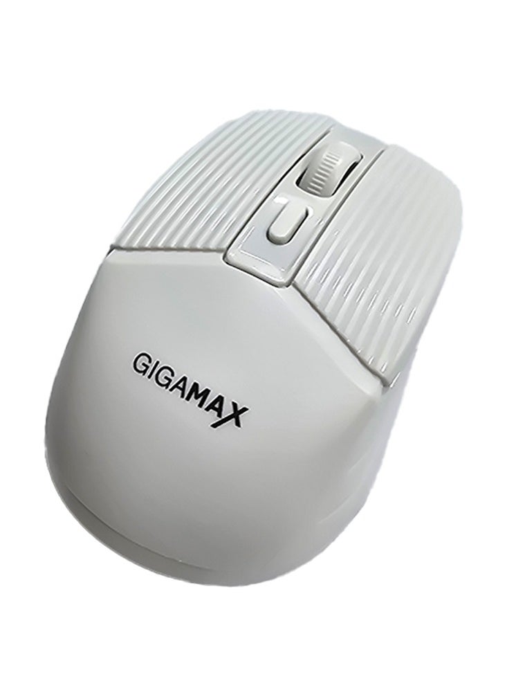 Generic - Wireless Desk office Mouse, G-1600, 1600 DPI Wired/Wireless Functional Mouse with 3 Modes Connectivity, Bluetooth and 2.4G Wireless, 4 Macro Buttons, Long Lasting Rechargeable Battery Capacity and for PC/Mac/Laptop Used in... Home and office, White - Image 1